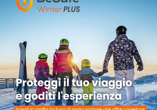 BeSafe Winter: la tariffa assicurata per i soggiorni neve
